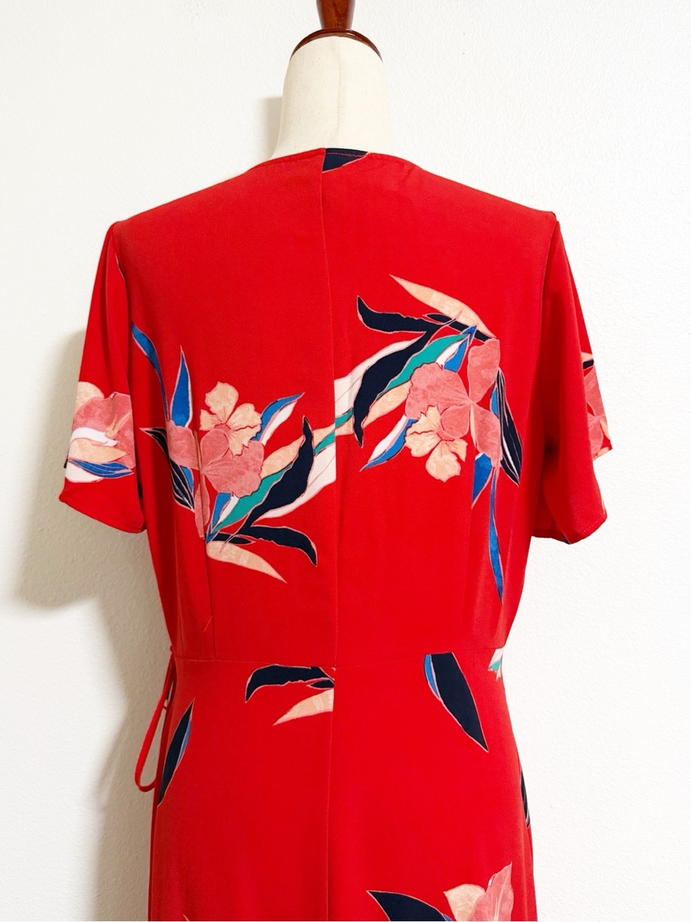 A New Day Iris Floral Wrap Midi Dress - Picture 7 of 13